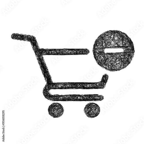 Sketch remove from cart icon design
