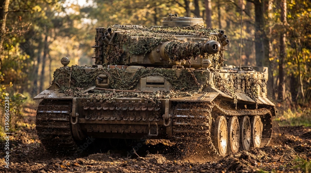 Fototapeta premium German tiger tank