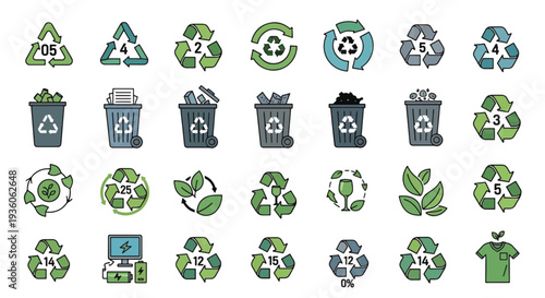 Recycling Icons Collection