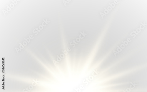 PNG subtle sunlight rays shine through transparent layer. Golden beams illuminate scene softly with warm glow. Perfect for dreamy digital and vector art.