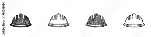 Sketch hard hat icon design set