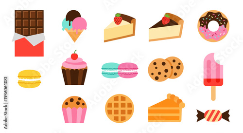 Assortment of colorful sweet treats