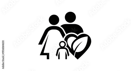 family healthy icon vector illustration