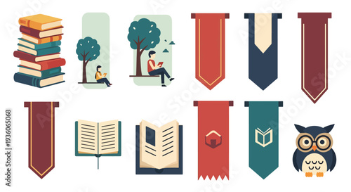 Vintage Style Education Icons