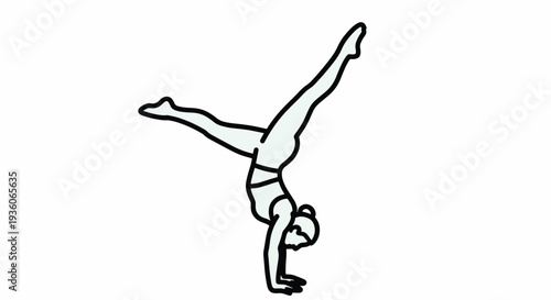 Handstand Silhouette