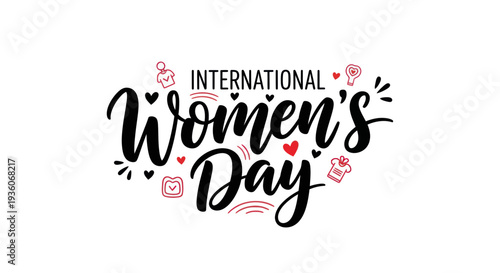 International womens day celebration graphic