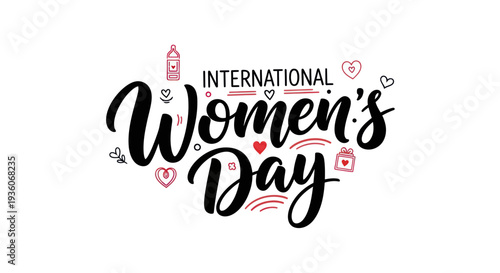 International womens day celebration graphic