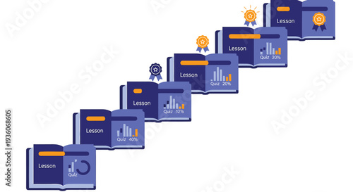 Set of 10 business infographic elements vector