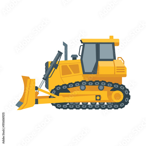 Yellow Bulldozer Icon