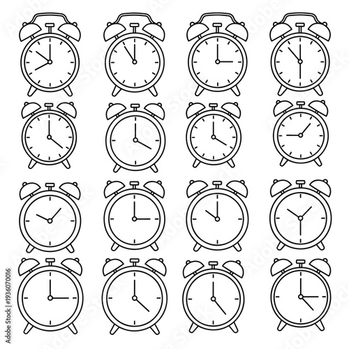 Alarm Clocks at Different Times