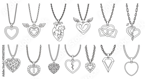 Heart-Shaped Pendants Collection