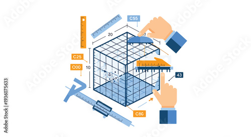 3D Modeling and Construction Concept