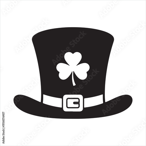 Leprechaun Hat Icon Vector for St Patrick Day Irish Holiday