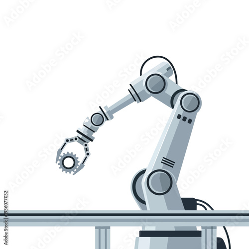 Robotic Arm Assembling Gear