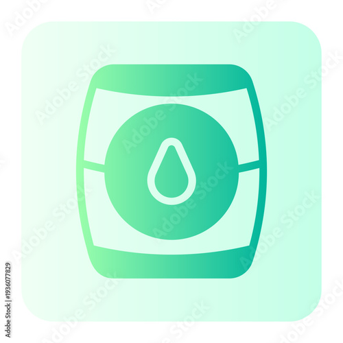oil barrel gradient icon