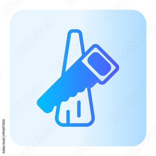 hand saw gradient icon