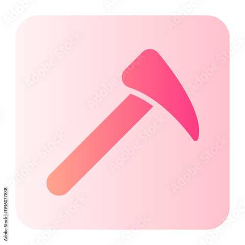 pick axe gradient icon