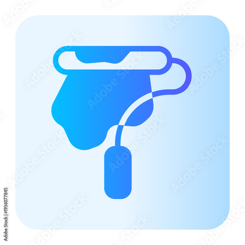 paint roller gradient icon