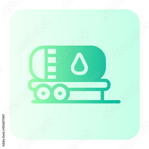 oil tank gradient icon