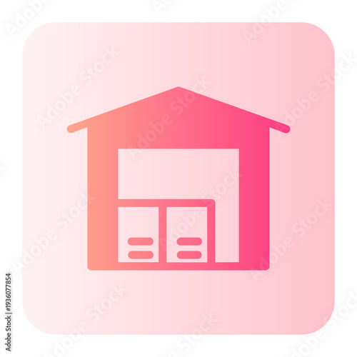 warehouse gradient icon