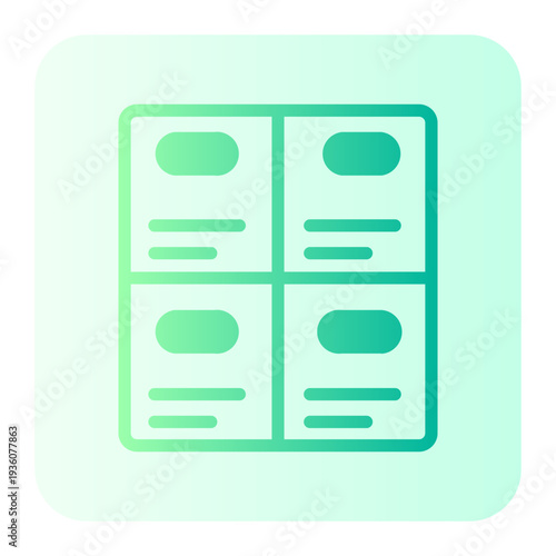 cardboard gradient icon