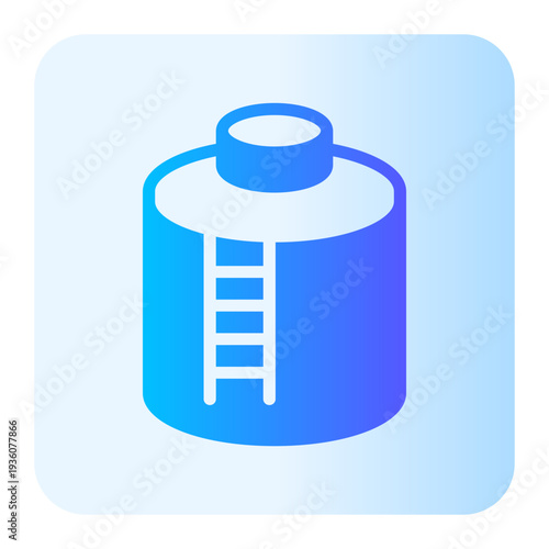 water tank gradient icon