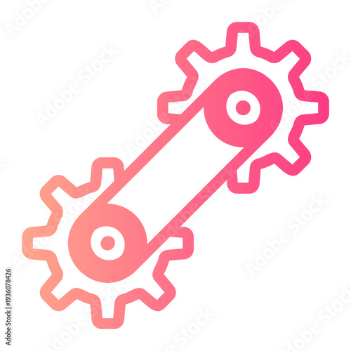 Cogwheels gradient icon