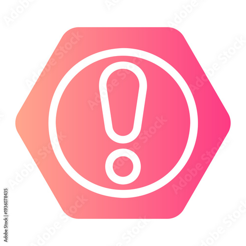 exclamation mark gradient icon