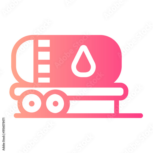 oil tank gradient icon
