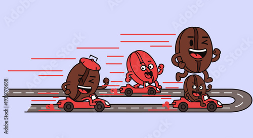 Donuts Racing on Go Karts with Speed.