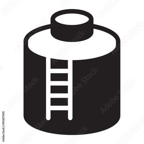 water tank glyph icon