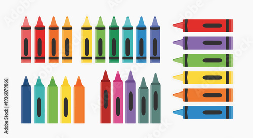 Colorful Crayon Set
