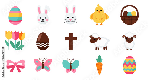 Easter holiday themed vector illustration