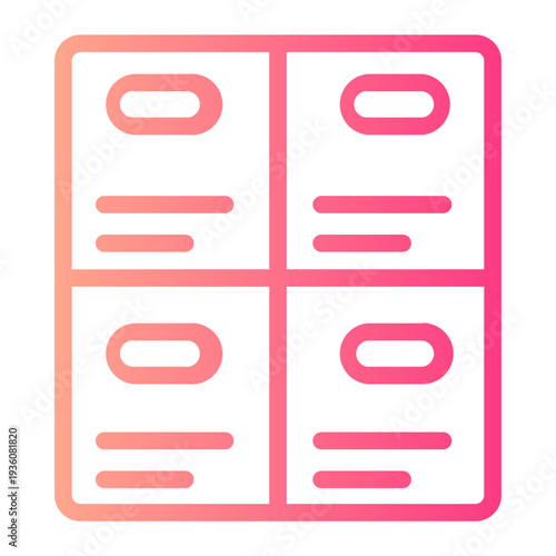 cardboard gradient icon