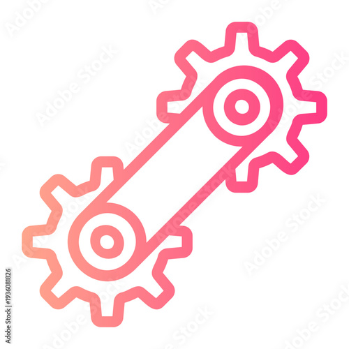 Cogwheels gradient icon