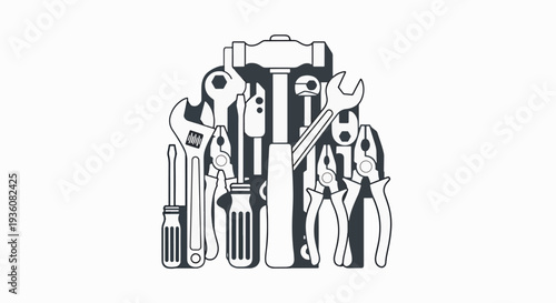 Toolbox with Assorted Tools