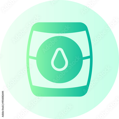 oil barrel gradient icon