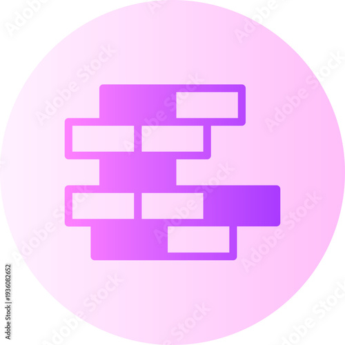 brick wall gradient icon