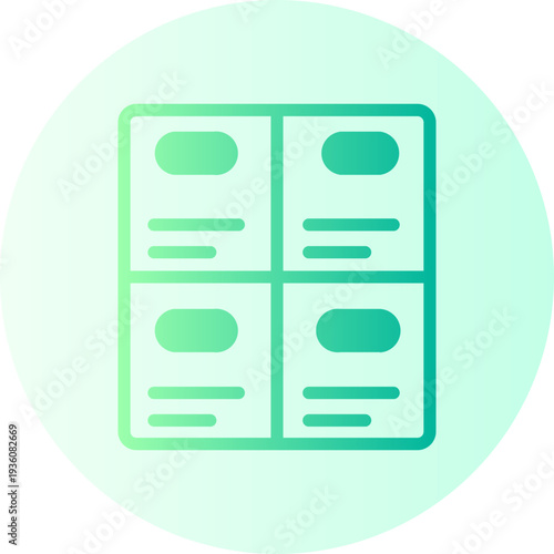 cardboard gradient icon