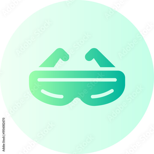 safety glasses gradient icon