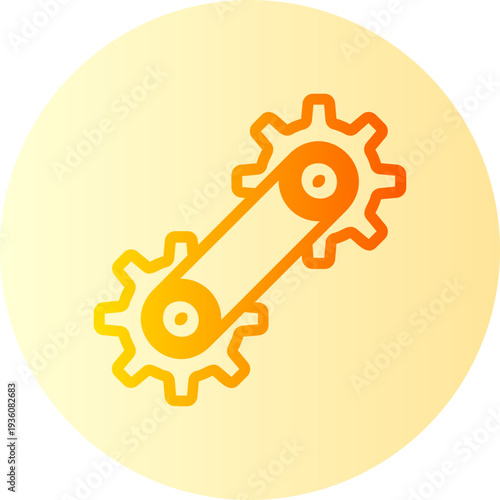 Cogwheels gradient icon