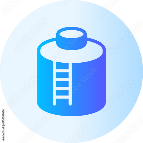 water tank gradient icon