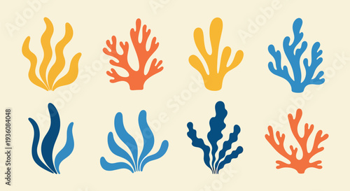Colorful Coral Icons