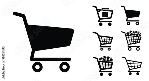 Shopping Cart Icons Set