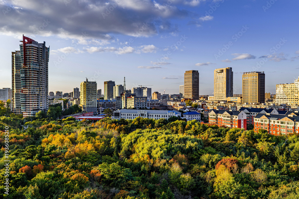 Obraz premium Autumn Scenery of Changchun City, China