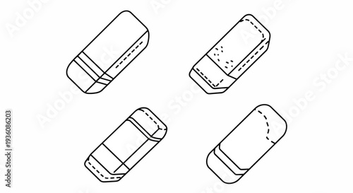 Eraser Icon Set