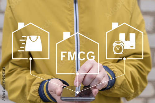 Concept of FMCG Fast Moving Consumer Goods.