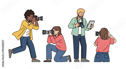 Team of Photographers at Work