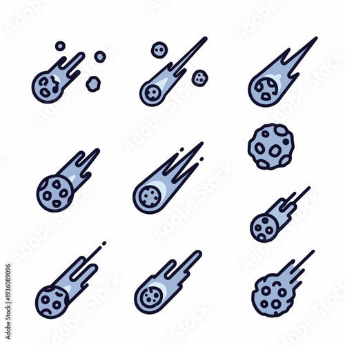 Rockets and Asteroids Set