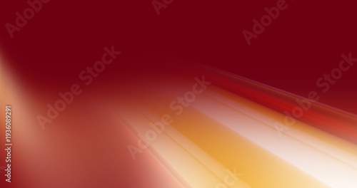 Fotografie Soft light beams emerging from the bottom right against a deep maroon backdrop,